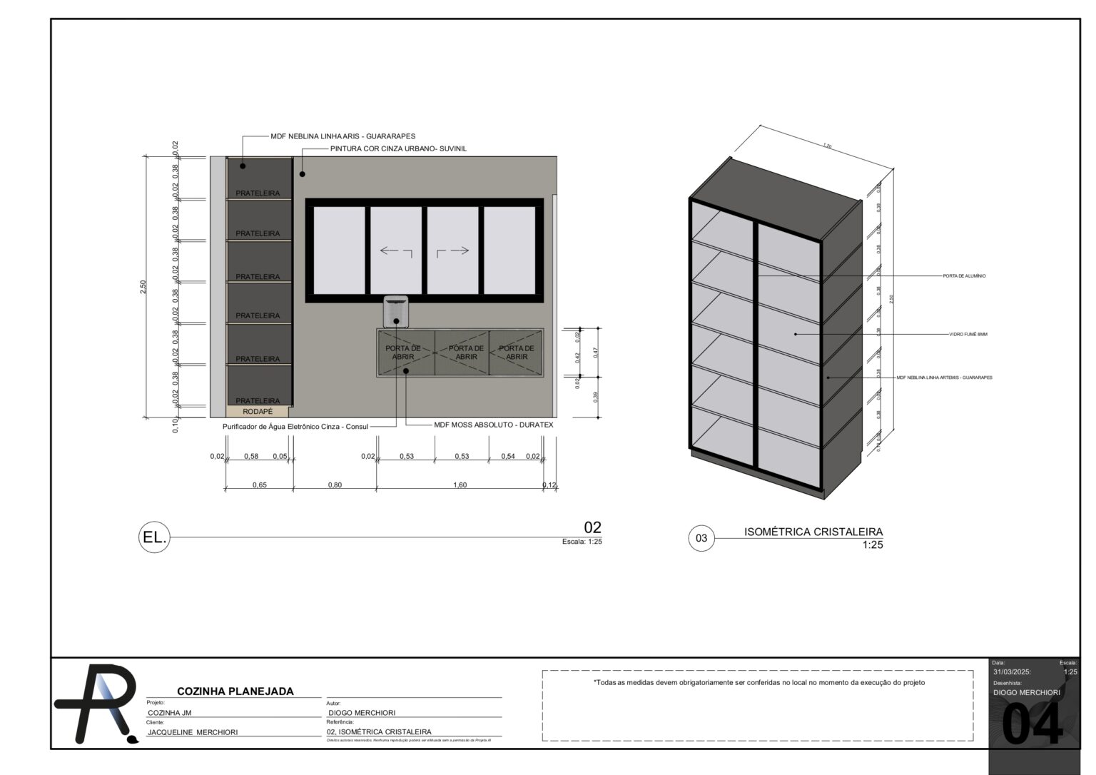 Elevações e detalhes