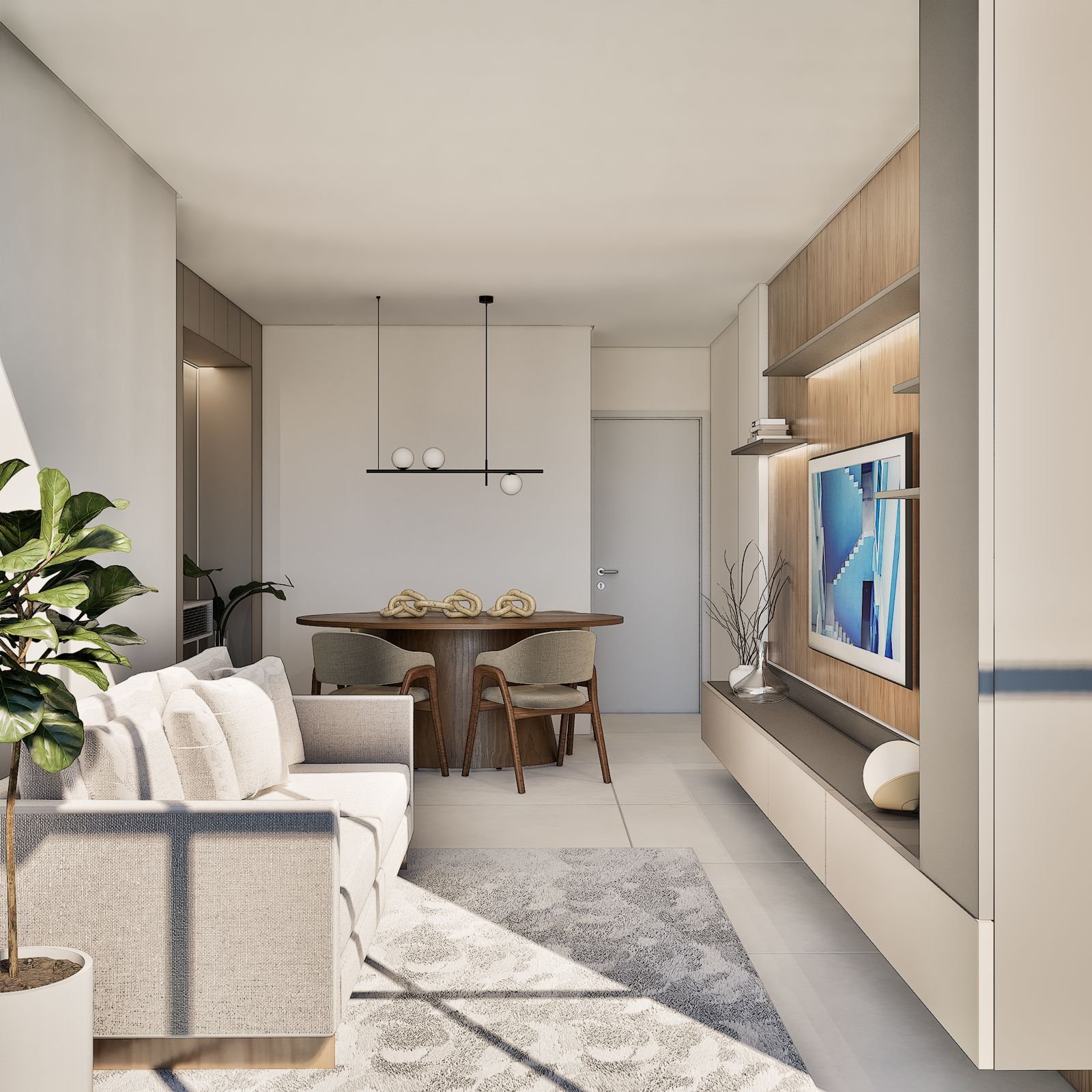 Projeto de Interiores Cozinha e Sala para Jairo - Projeta Ai